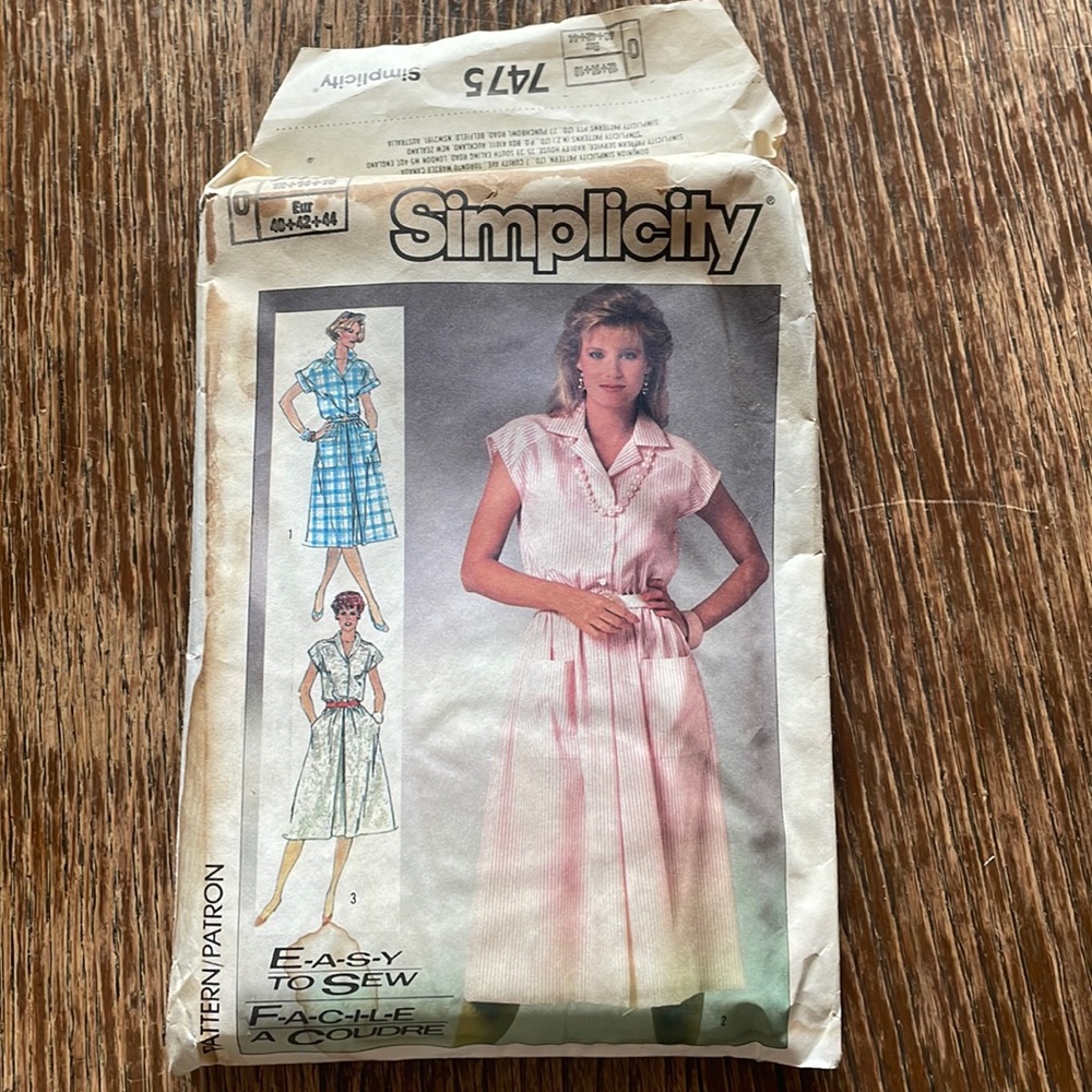 80’s Vintage Sewing Pattern